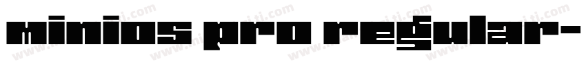minios pro regular字体转换